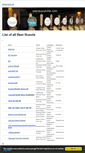 Mobile Screenshot of beerbrandslist.com